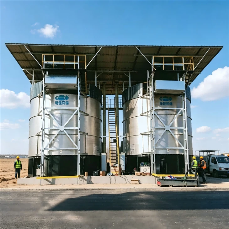 Vertical Compost Tank For Layer Manure And Broiler Farm Waste factory